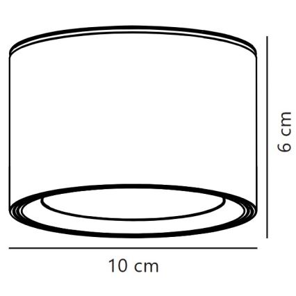 Nordlux - LED Aptumšojama griestu lampa FALLON LED/5,5W/230V 2700K balta