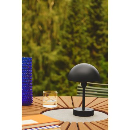 Nordlux - LED Aptumšojama lādējama āra galda lampa ELLEN LED/2,8W/3,7V IP44 melna