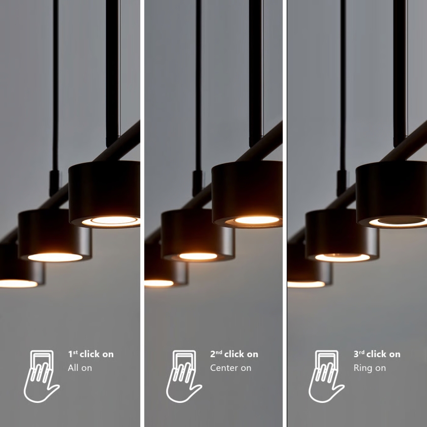 Nordlux - LED Aptumšojama lustra ar auklu CLYDE 4xLED/4W/230V