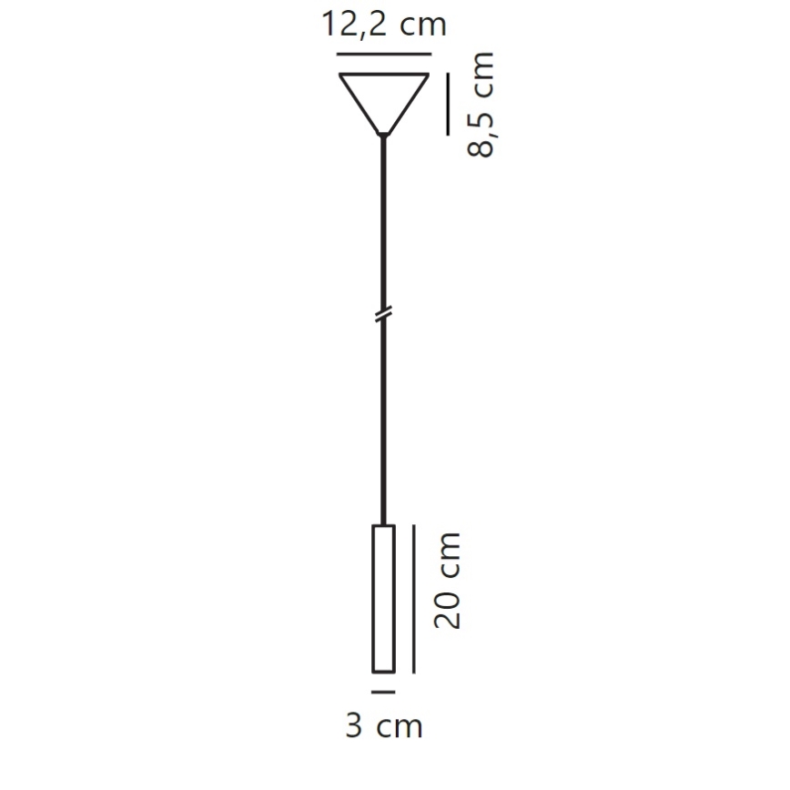 Nordlux - LED Aptumšojama lustra ar auklu OMARI LED/4,4W/230V balta