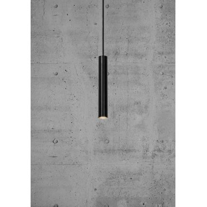 Nordlux - LED Aptumšojama lustra ar auklu OMARI LED/4,4W/230V melna
