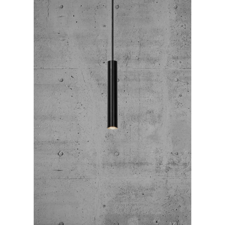 Nordlux - LED Aptumšojama lustra ar auklu OMARI LED/4,4W/230V melna