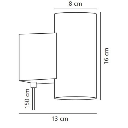 Nordlux - LED Aptumšojama sienas lampa MONA LED/10W/230V CRI 90