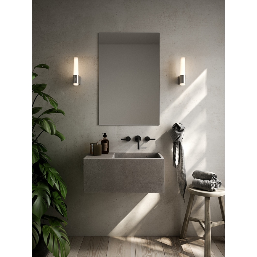Nordlux - LED Aptumšojama Vannas istabas sienas lampa HELVA LED/6,8W/230V IP44 CRI 90 spīdīgi hromēts