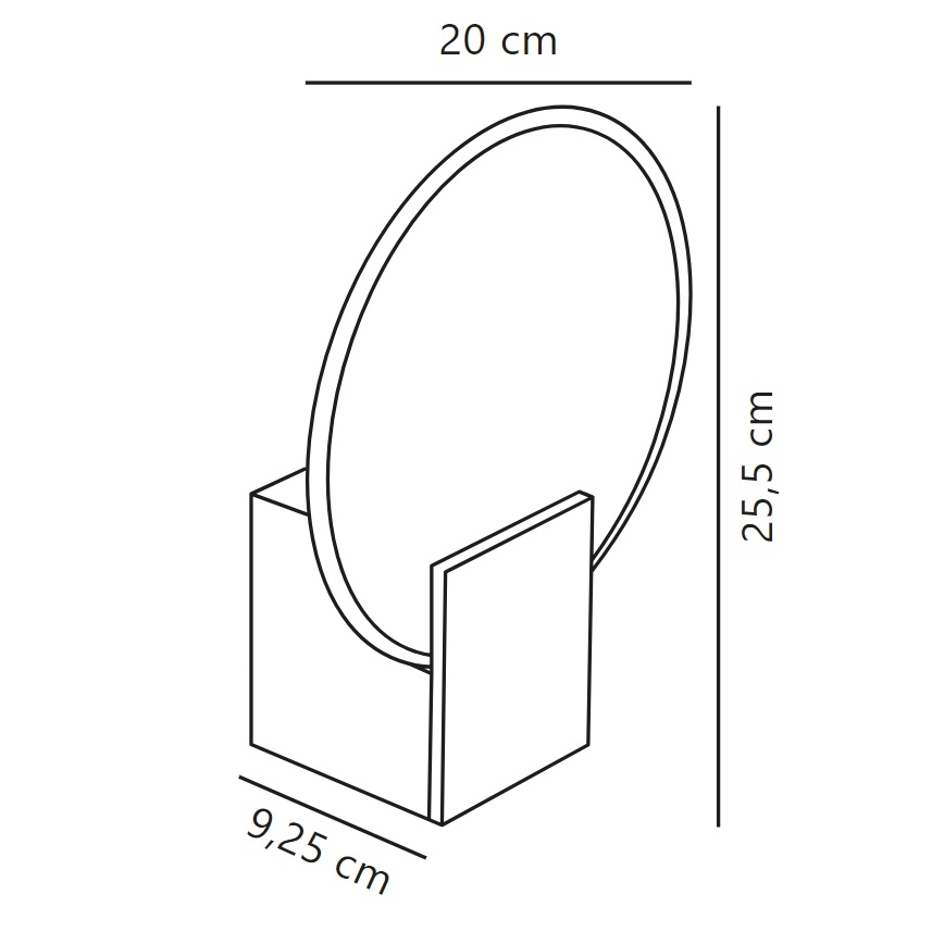 Nordlux - LED Aptumšojama Vannas istabas sienas lampa HESTER LED/9,5W/230V IP44 bēša