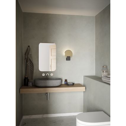 Nordlux - LED Aptumšojama Vannas istabas sienas lampa HESTER LED/9,5W/230V IP44 melna