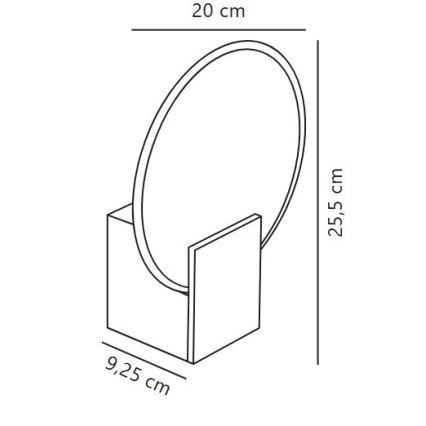 Nordlux - LED Aptumšojama Vannas istabas sienas lampa HESTER LED/9,5W/230V IP44 balta