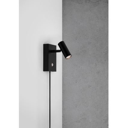 Nordlux - LED Aptumšojams sienas starmetis OMARI LED/3,2W/230V melna