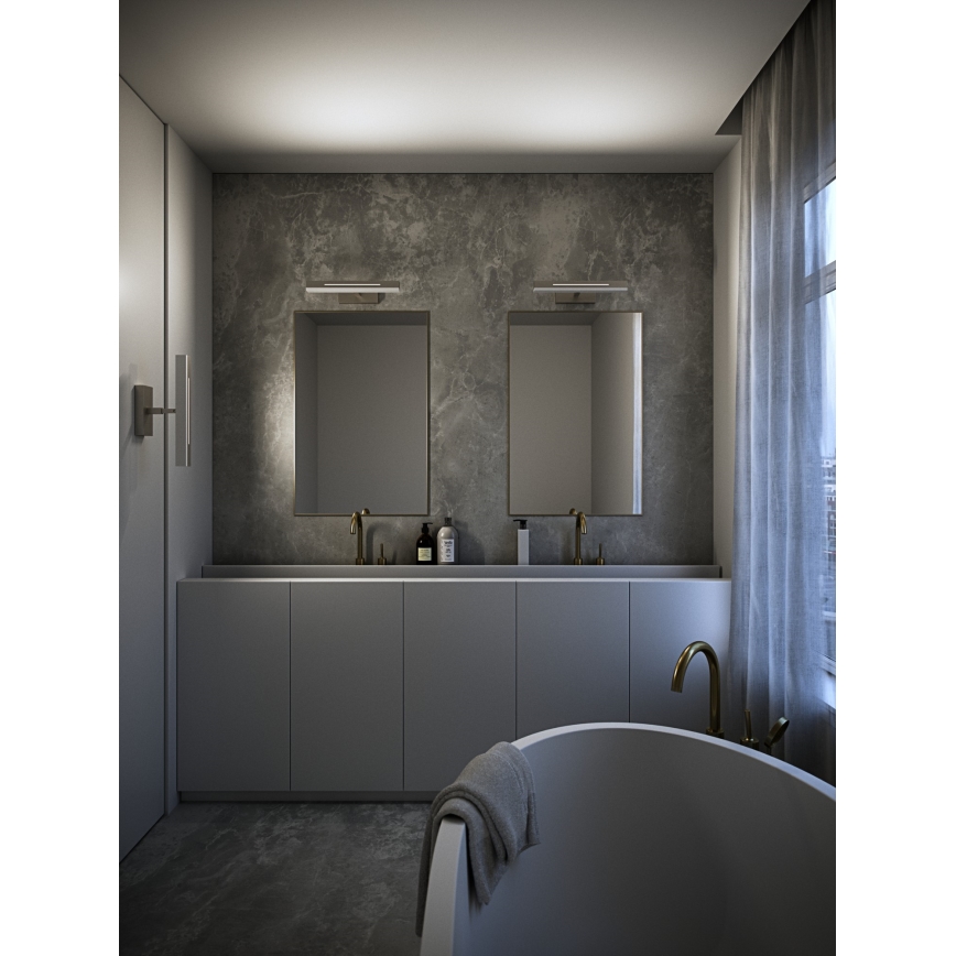 Nordlux - LED Aptumšojams vannas istabas spoguļa apgaismojums OTIS LED/14W/230V IP44 40 cm sudraba
