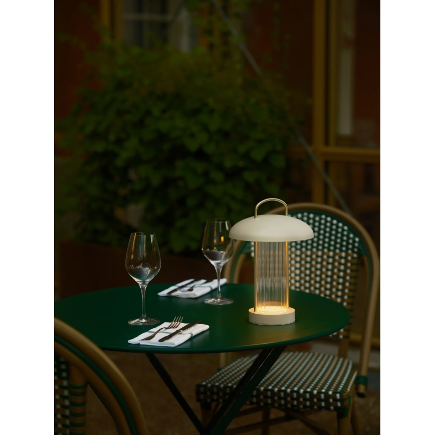 Nordlux - LED dimmējama uzlādējamā skārienvadāma galda lampa MIRANO LED/3W/3,7V bēša