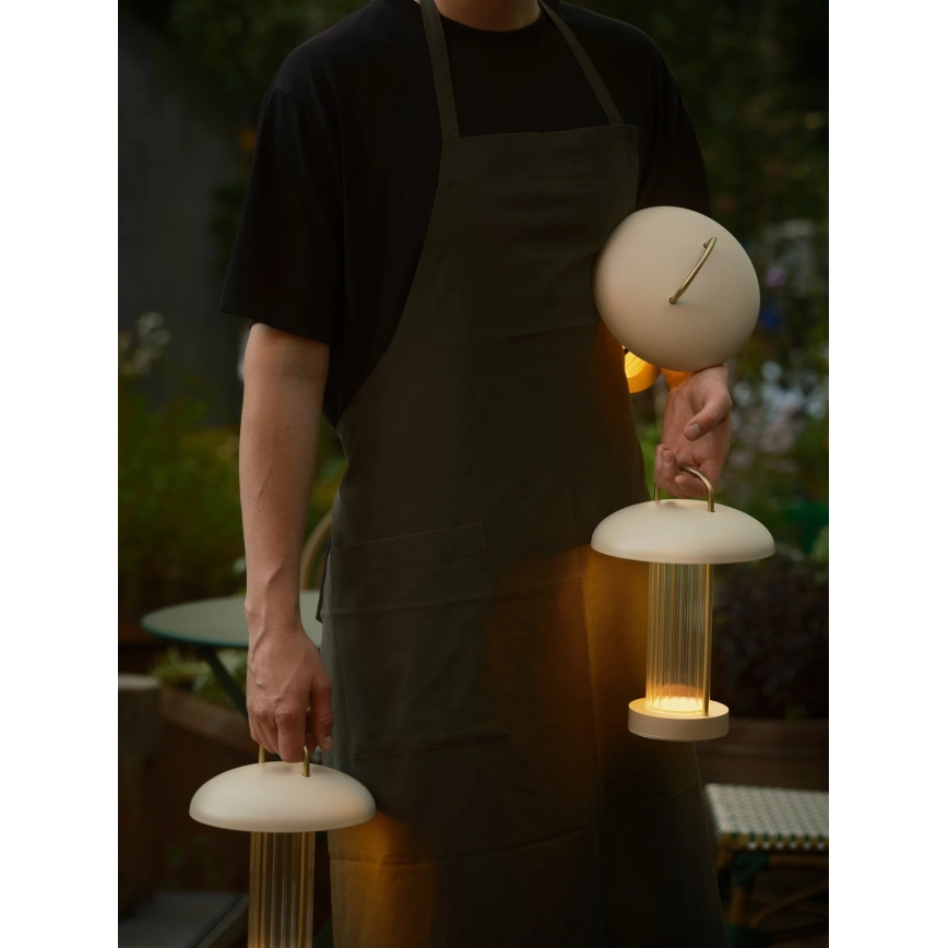 Nordlux - LED dimmējama uzlādējamā skārienvadāma galda lampa MIRANO LED/3W/3,7V bēša