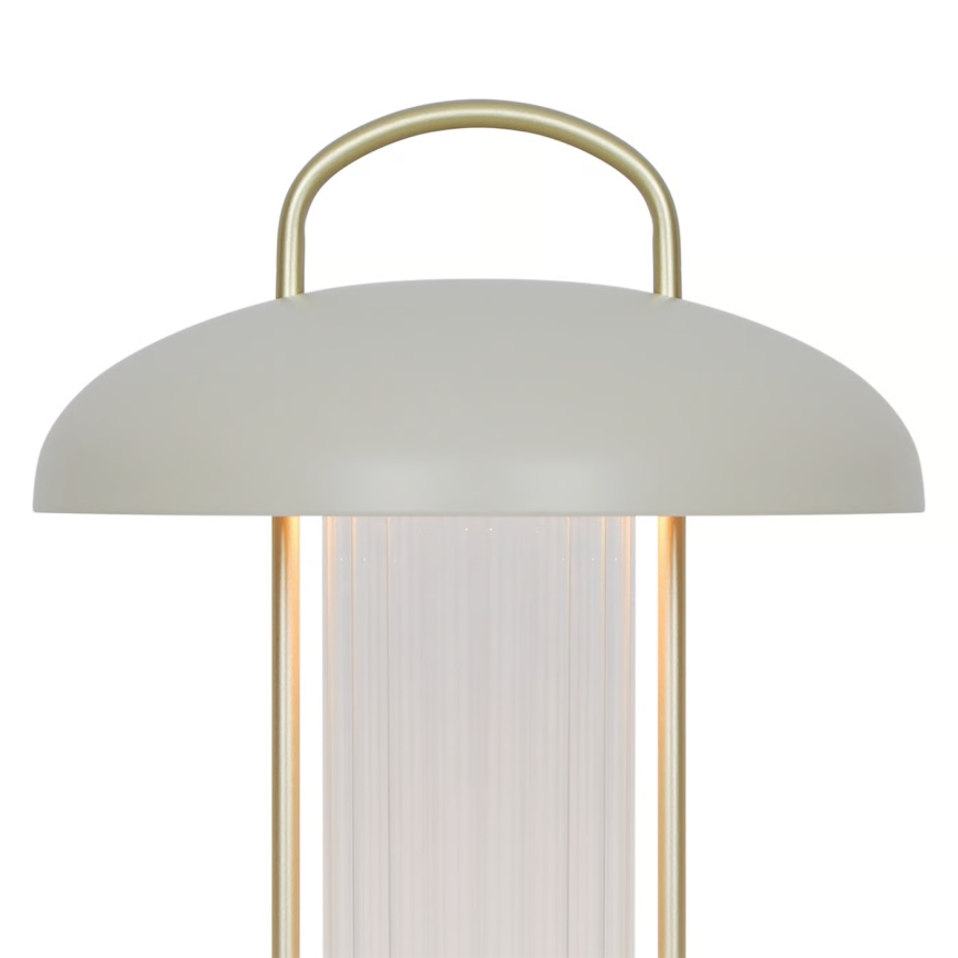 Nordlux - LED dimmējama uzlādējamā skārienvadāma galda lampa MIRANO LED/3W/3,7V bēša