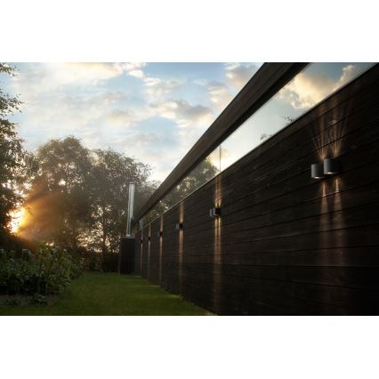 Nordlux - LED āra sienas gaismeklis CANTO 2xLED/5,5W/230V IP44 pelēks