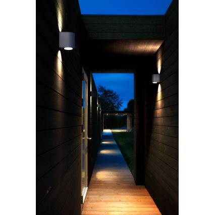 Nordlux - LED āra sienas gaismeklis CANTO 2xLED/5,5W/230V IP44 pelēks