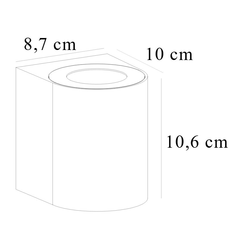 Nordlux - LED āra sienas gaismeklis CANTO 2xLED/5,5W/230V IP44 pelēks