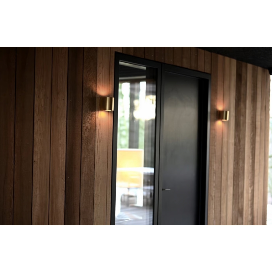 Nordlux - LED āra sienas gaismeklis CANTO 2xLED/5,5W/230V IP44 zelta krāsā