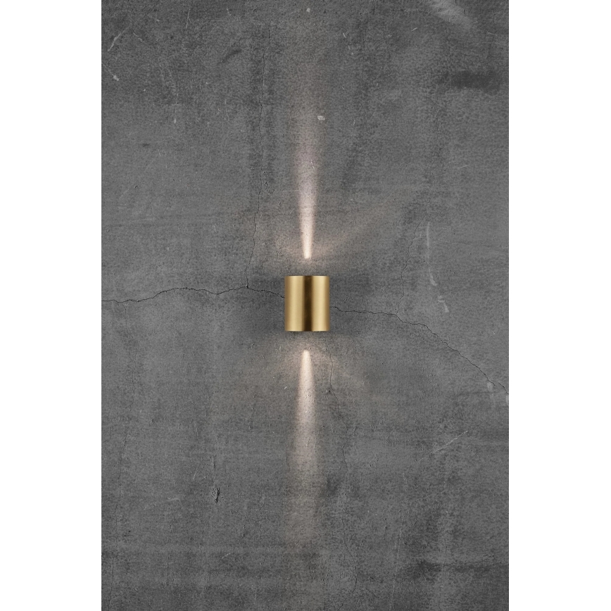 Nordlux - LED āra sienas gaismeklis CANTO 2xLED/5,5W/230V IP44 zelta krāsā