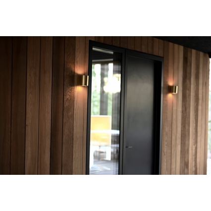 Nordlux - LED āra sienas gaismeklis CANTO 2xLED/6W/230V IP44 misiņš