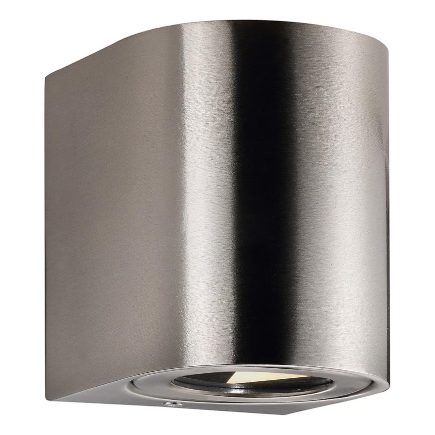 Nordlux - LED āra sienas gaismeklis CANTO 2xLED/6W/230V IP44 no nerūsējošā tērauda