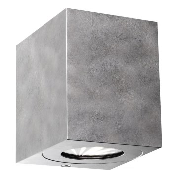 Nordlux - LED āra sienas gaismeklis CANTO 2xLED/6W/230V IP44 sudraba