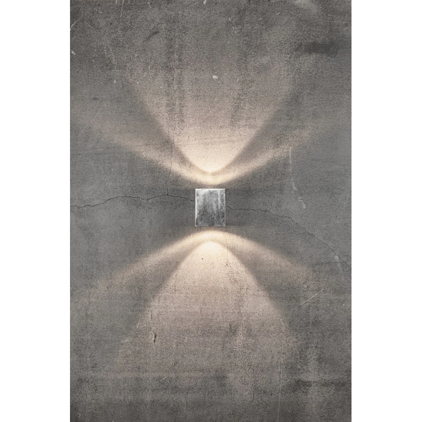 Nordlux - LED āra sienas gaismeklis CANTO 2xLED/6W/230V IP44 sudraba