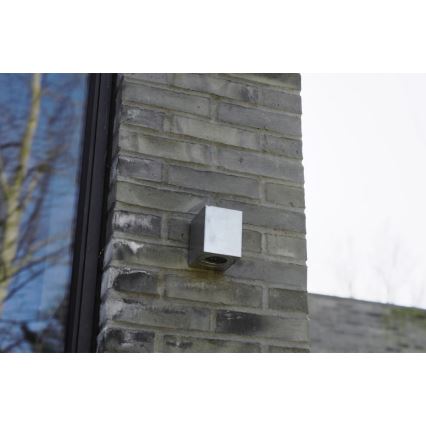 Nordlux - LED āra sienas gaismeklis CANTO 2xLED/6W/230V IP44 sudraba