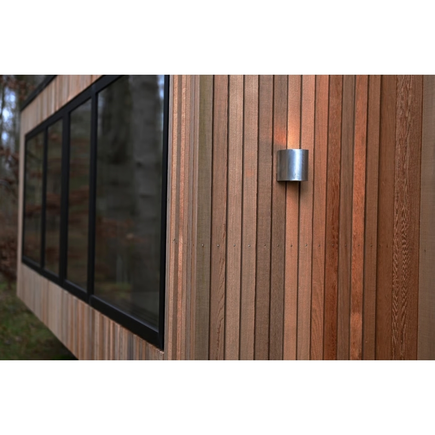 Nordlux - LED āra sienas gaismeklis CANTO 2xLED/6W/230V IP44 sudraba krāsā