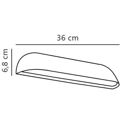 Nordlux - LED āra sienas gaismeklis FRONT LED/11W/230V IP44