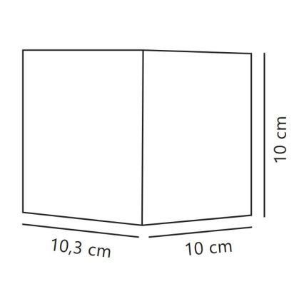 Nordlux - LED āra sienas gaismeklis MILDA LED/4,9W/230V IP44 melns