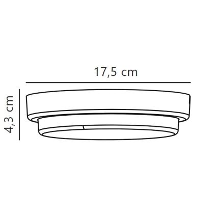 Nordlux - LED Āra sienas lampa CUBA LED/6,5W/230V IP54 d. 17,5 cm balta