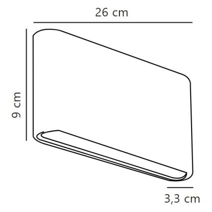 Nordlux - LED Āra sienas lampa KINVER LED/10W/230V IP54 melna