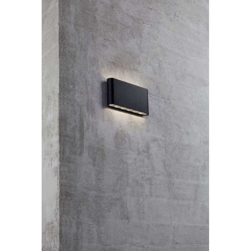 Nordlux - LED Āra sienas lampa KINVER LED/8,5W/230V IP54 melna