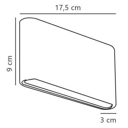 Nordlux - LED Āra sienas lampa KINVER LED/8,5W/230V IP54 melna