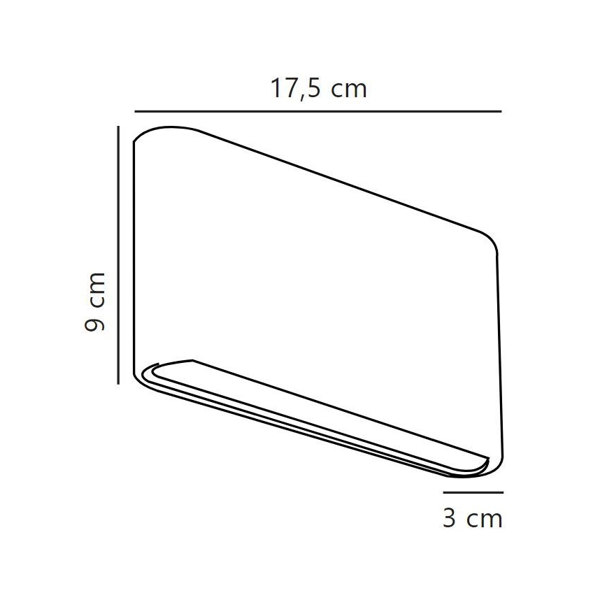 Nordlux - LED Āra sienas lampa KINVER LED/8,5W/230V IP54 melna
