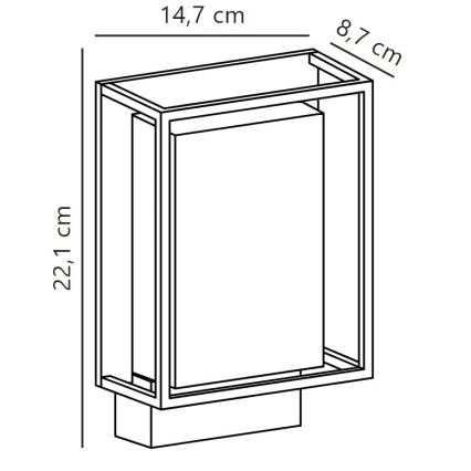 Nordlux - LED Āra sienas lampa NESTOR LED/8W/230V IP44