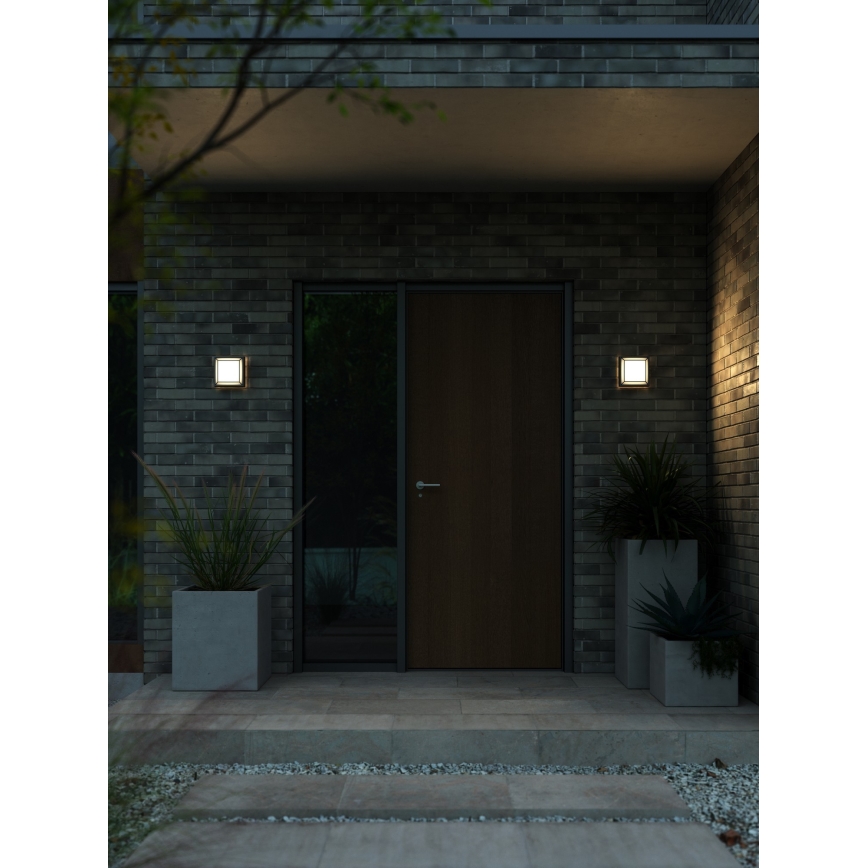Nordlux - LED Āra sienas lampa OLIVER LED/9W/230V IP54 17,5x17,5 cm