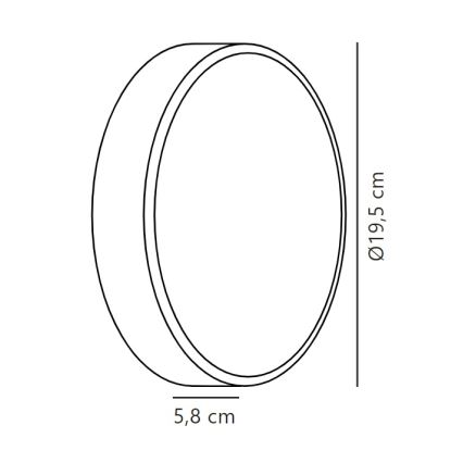 Nordlux - LED Āra sienas lampa OLIVER LED/9W/230V IP54 d. 19,5 cm