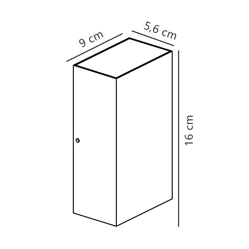 Nordlux - LED Āra sienas lampa ROLD LED/10,5W/230V IP54 melna