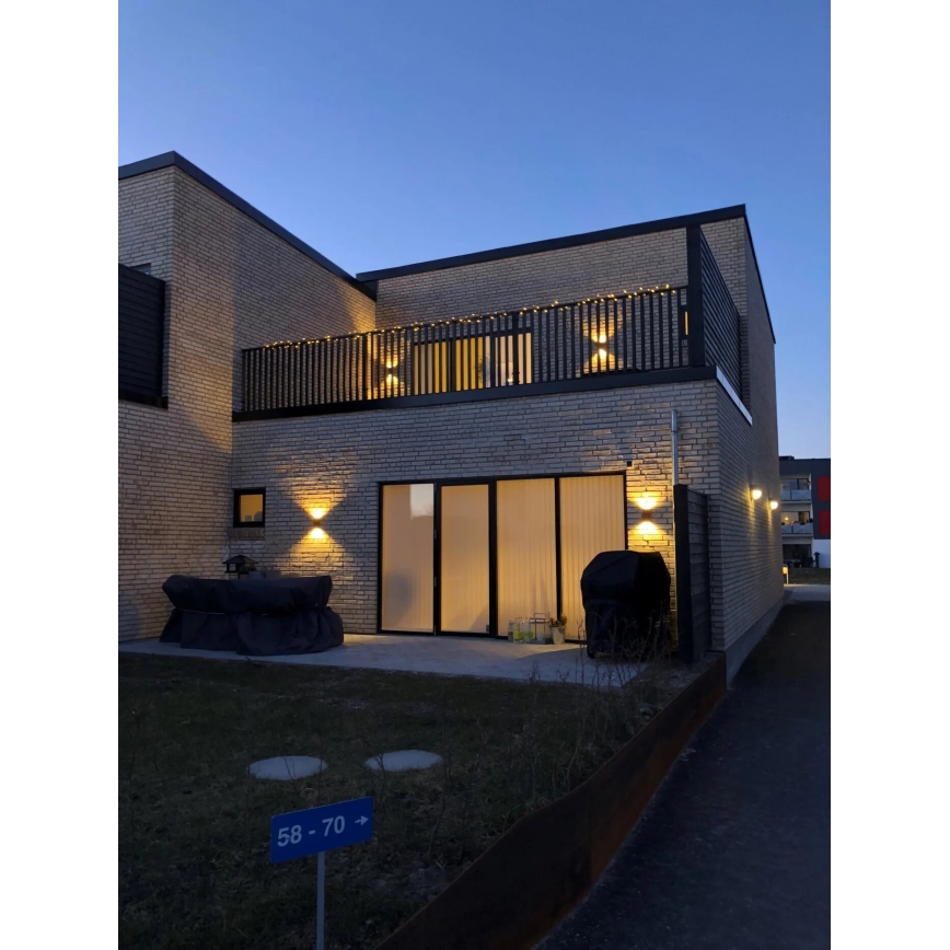 Nordlux - LED Āra sienas lampa ROLD LED/10,5W/230V 3000K IP54 melna