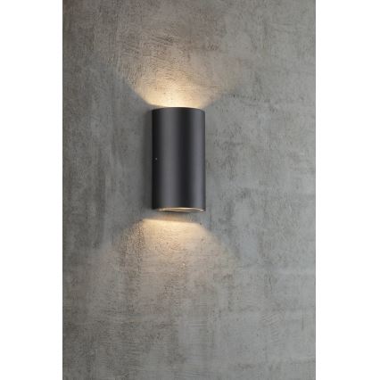Nordlux - LED Āra sienas lampa ROLD LED/10,5W/230V 3000K IP54 melna