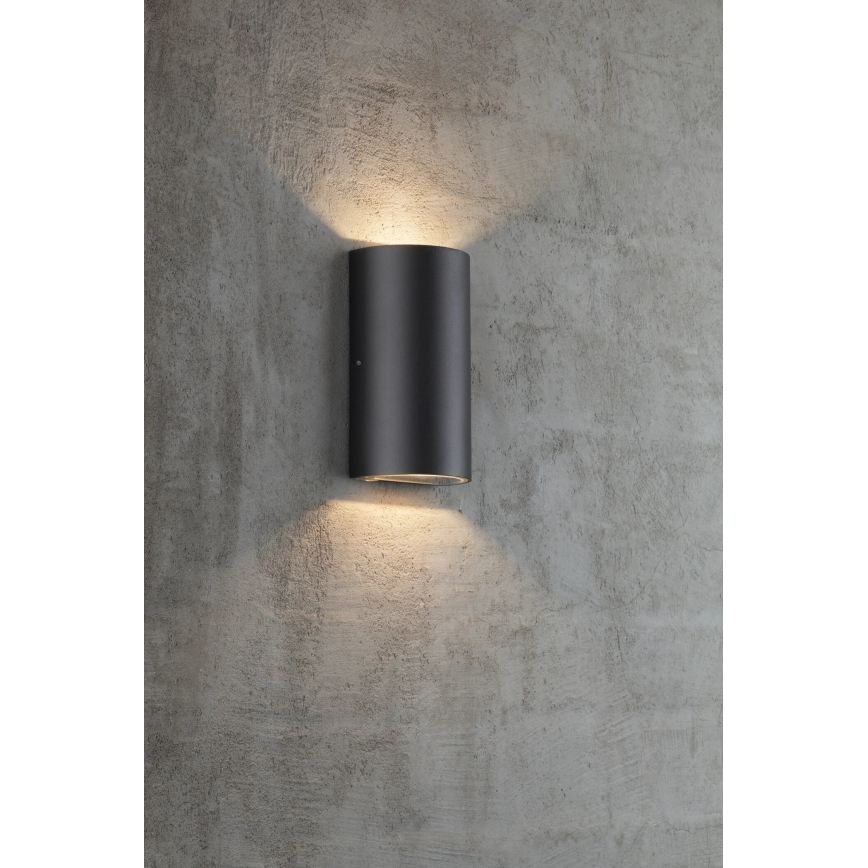 Nordlux - LED Āra sienas lampa ROLD LED/10,5W/230V 3000K IP54 melna