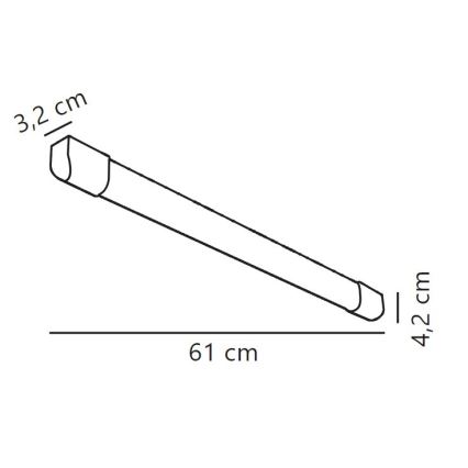 Nordlux - LED Dienasgaismas lampa ARLINGTON LED/10W/230V 61 cm