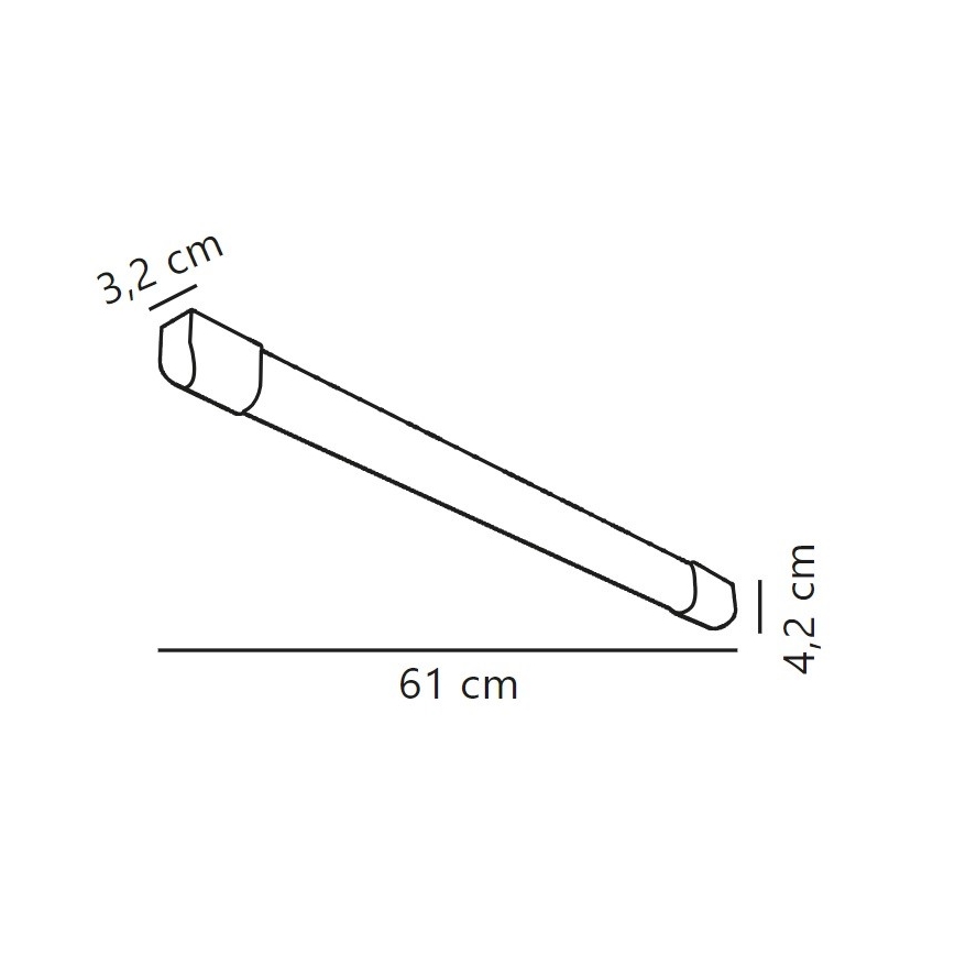 Nordlux - LED Dienasgaismas lampa ARLINGTON LED/10W/230V 61 cm