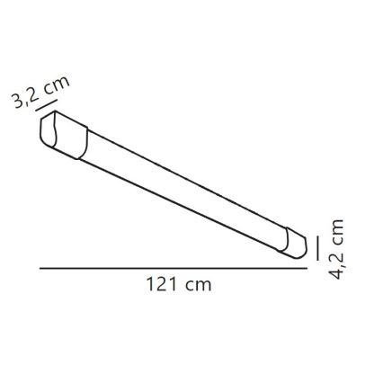 Nordlux - LED Dienasgaismas lampa ARLINGTON LED/18W/230V 121 cm