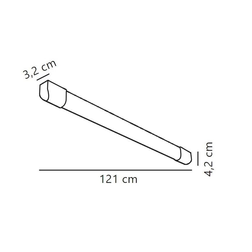 Nordlux - LED Dienasgaismas lampa ARLINGTON LED/18W/230V 121 cm