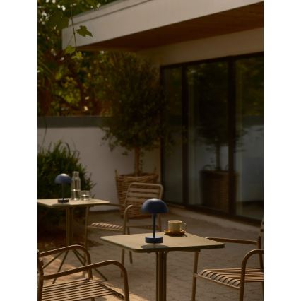 Nordlux - LED ar regulējamu spilgtumu, uzlādējama pieskāriena āra galda lampa ELLEN LED/2,8W/3,7V 2200 mAh IP44 zila