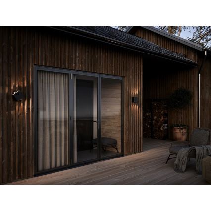 Nordlux - LED regulējams āra sienas gaismeklis TURN LED/13,8W/230V IP54 melns