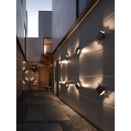 Nordlux - LED regulējams āra sienas gaismeklis TURN LED/13,8W/230V IP54 melns