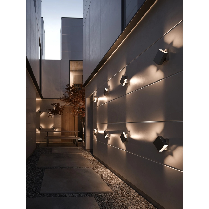 Nordlux - LED regulējams āra sienas gaismeklis TURN LED/13,8W/230V IP54 melns