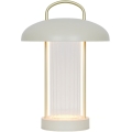 Nordlux - LED dimmējama uzlādējamā skārienvadāma galda lampa MIRANO LED/3W/3,7V bēša
